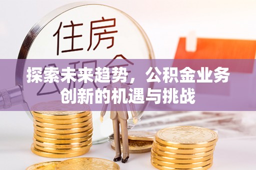 金塘探索未来趋势，公积金业务创新的机遇与挑战