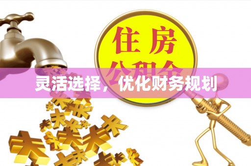 金塘灵活选择，优化财务规划