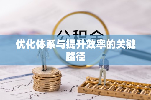 金塘优化体系与提升效率的关键路径