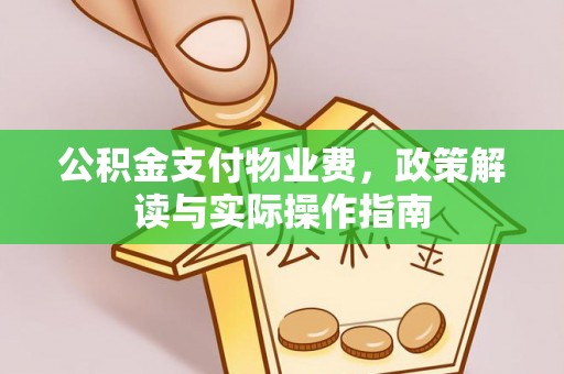 金塘公积金支付物业费，政策解读与实际操作指南