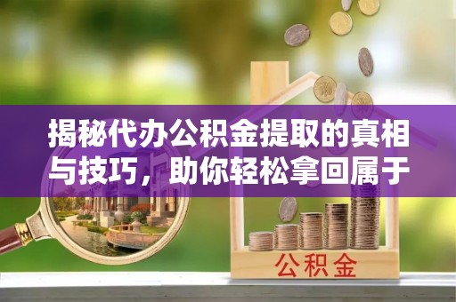 金塘揭秘代办公积金提取的真相与技巧，助你轻松拿回属于你的钱