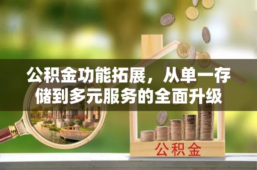 金塘公积金功能拓展，从单一存储到多元服务的全面升级