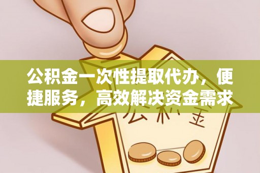 金塘公积金一次性提取代办，便捷服务，高效解决资金需求