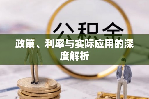 金塘政策、利率与实际应用的深度解析