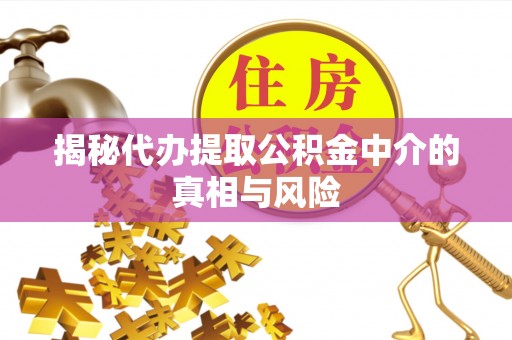 金塘揭秘代办提取公积金中介的真相与风险