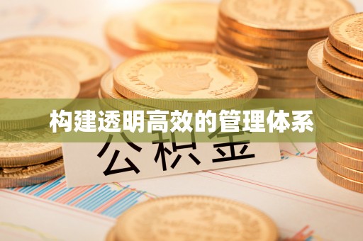 金塘构建透明高效的管理体系