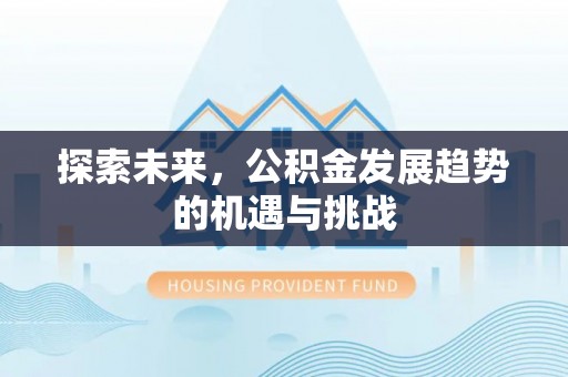 金塘探索未来，公积金发展趋势的机遇与挑战