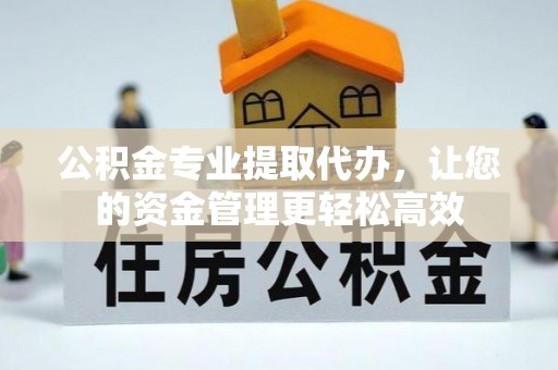 金塘公积金专业提取代办，让您的资金管理更轻松高效