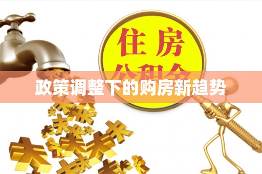 金塘政策调整下的购房新趋势
