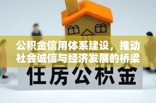 金塘公积金信用体系建设，推动社会诚信与经济发展的桥梁