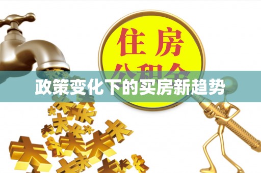 金塘政策变化下的买房新趋势