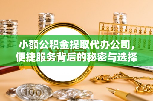 金塘小额公积金提取代办公司，便捷服务背后的秘密与选择指南