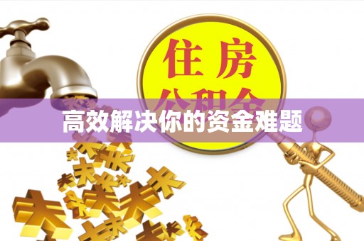 金塘高效解决你的资金难题