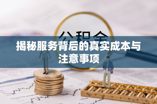 金塘揭秘服务背后的真实成本与注意事项