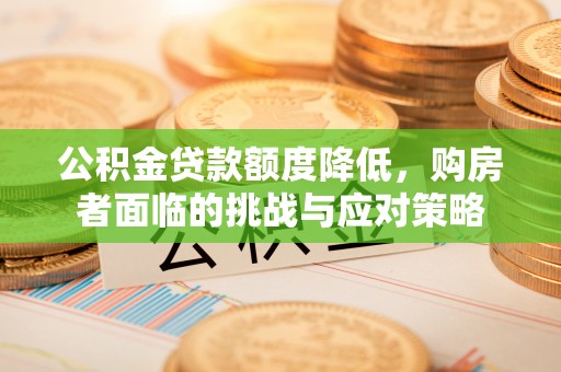 金塘公积金贷款额度降低，购房者面临的挑战与应对策略