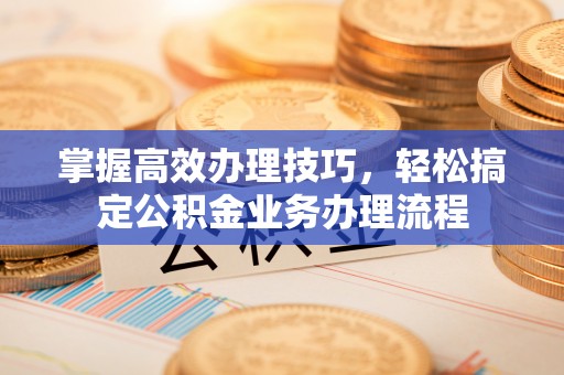 金塘掌握高效办理技巧，轻松搞定公积金业务办理流程