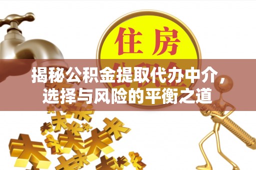 金塘揭秘公积金提取代办中介，选择与风险的平衡之道