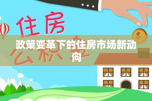 金塘政策变革下的住房市场新动向